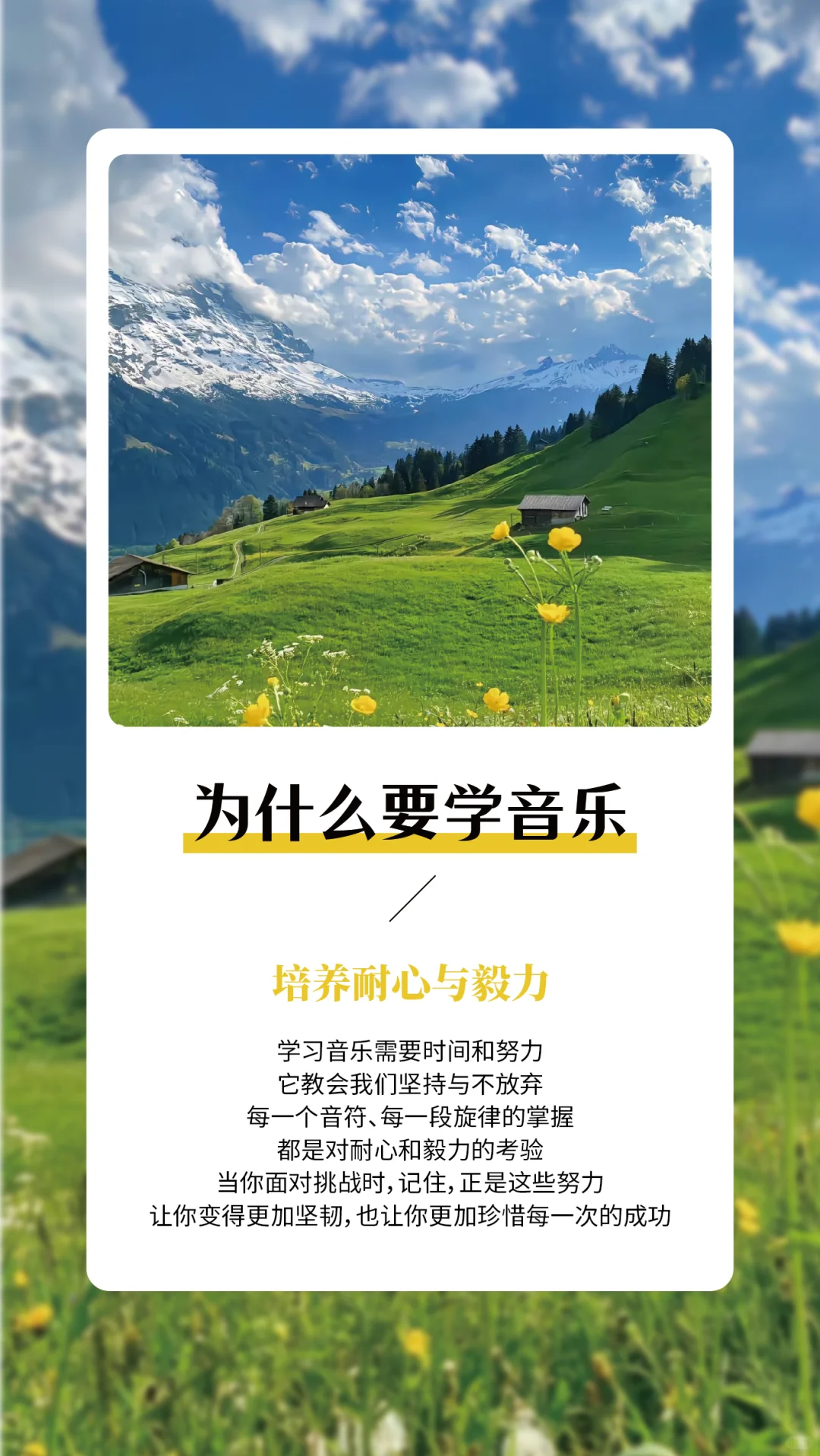 为什么学音乐——早安语录分享