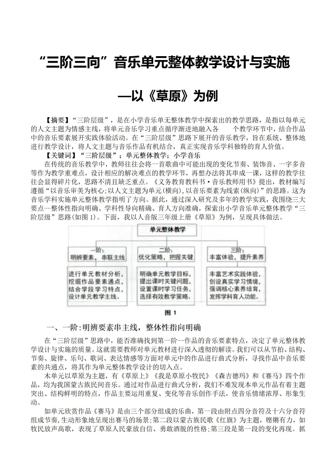 太惊艳了！这篇小学音乐获奖论文写的太棒了