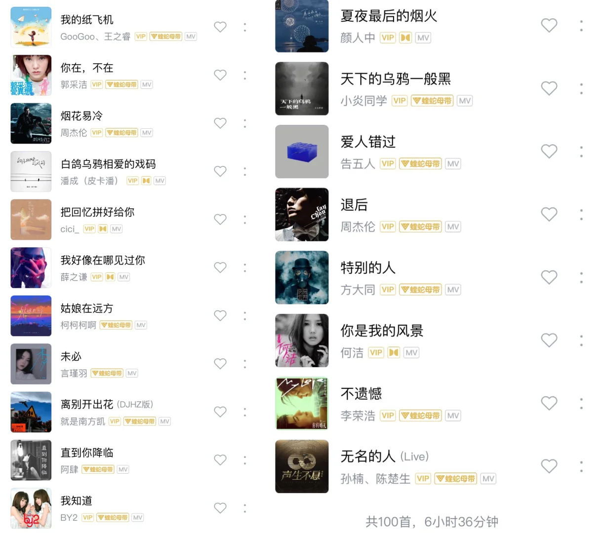 2024酷狗各年龄段爱听歌曲一览