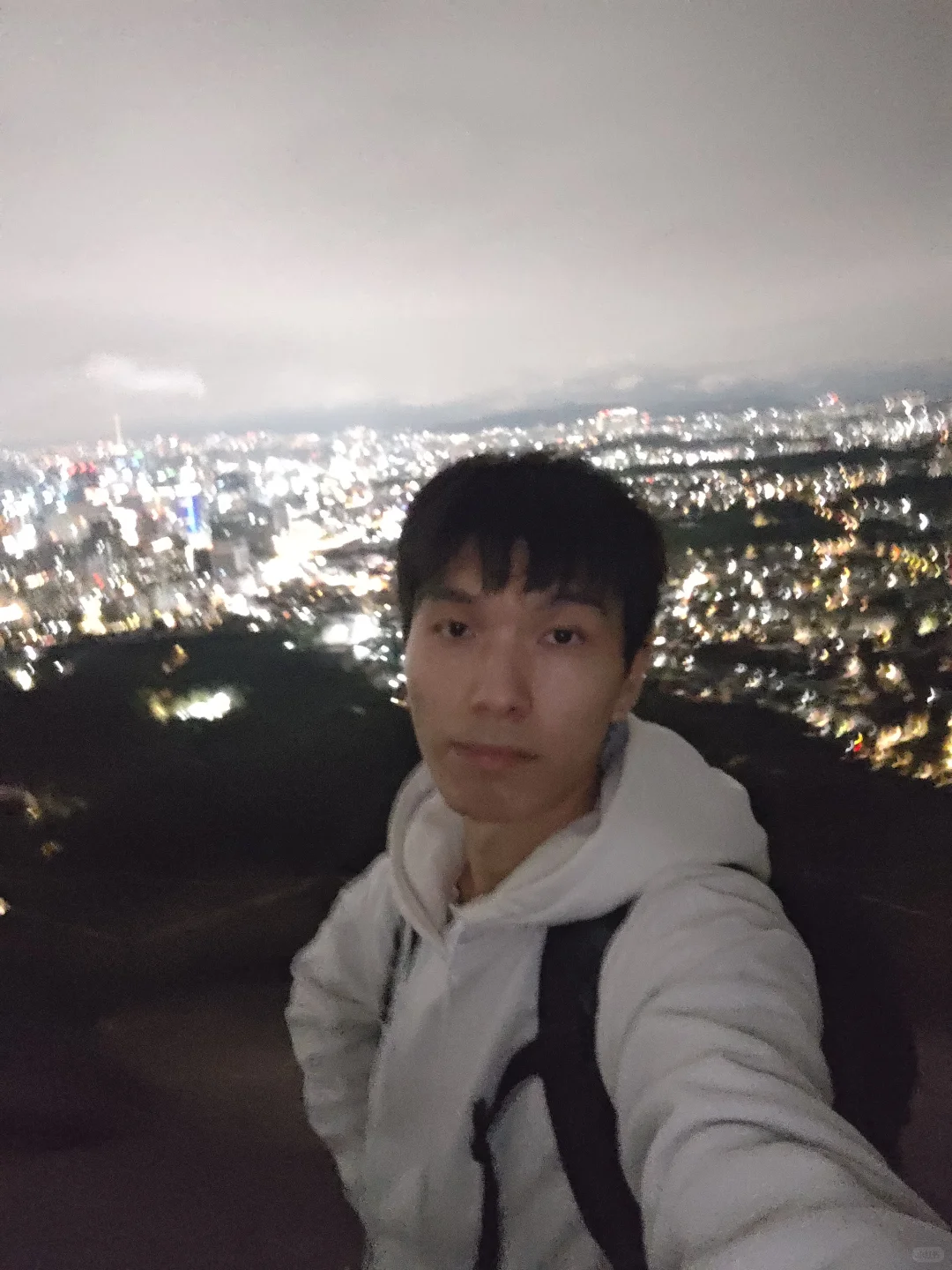 中秋节,去了仁王山拍首尔天际线夜景