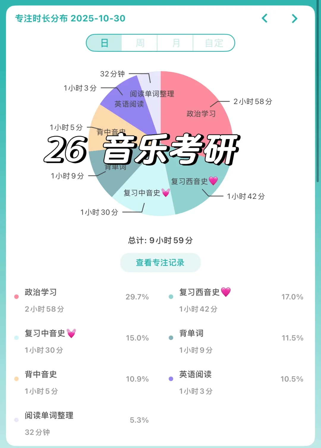 🪈音乐考研 距离考研倒计时49days