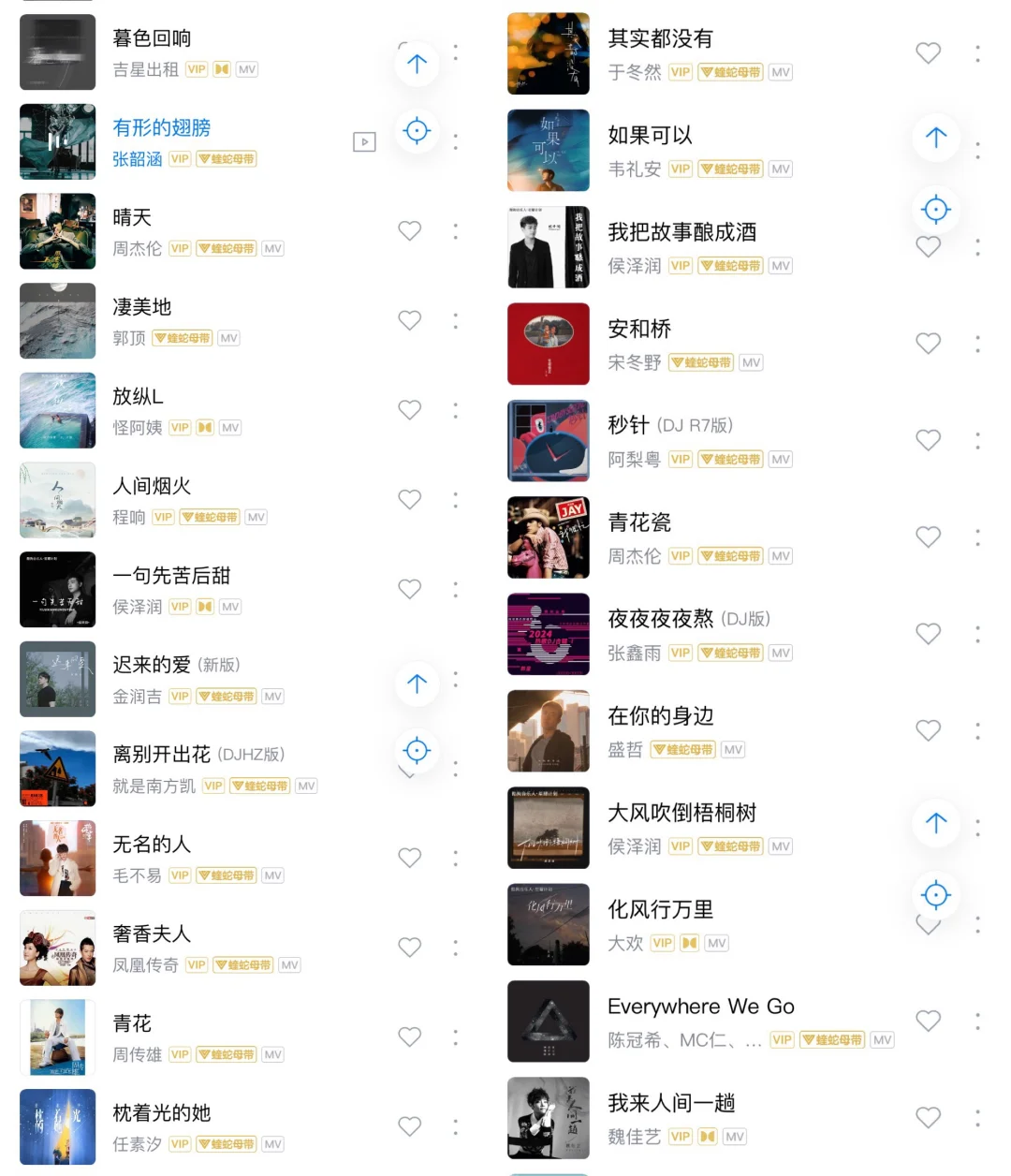 2024酷狗各年龄段爱听歌曲一览