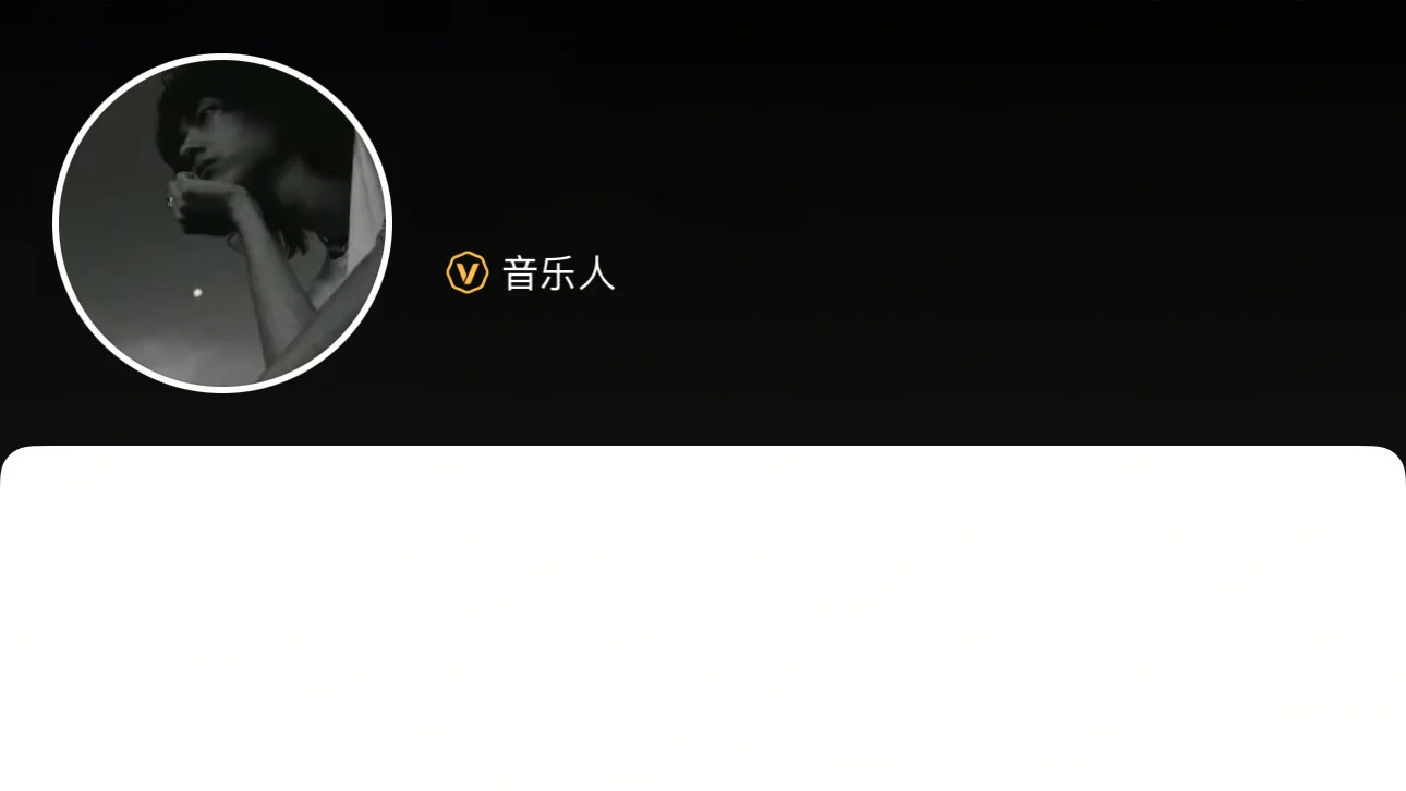 申请通过音乐人黄 v 啦✅主页好高级