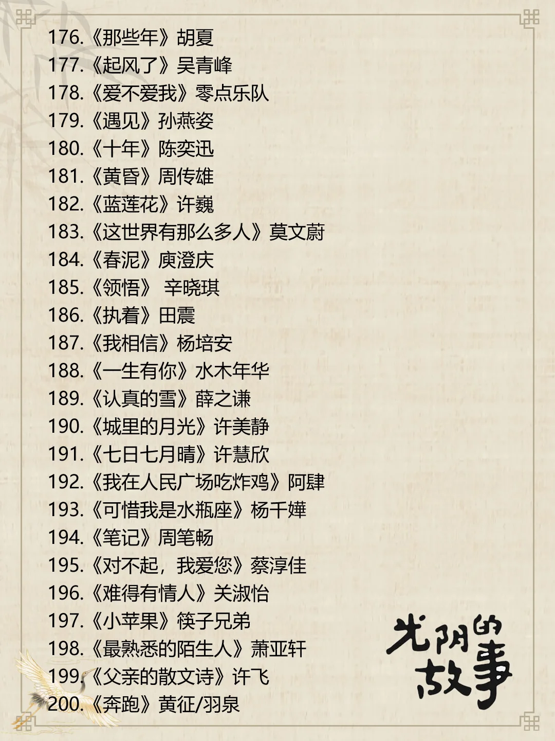 这些音乐一响，满满都是青春的回忆……