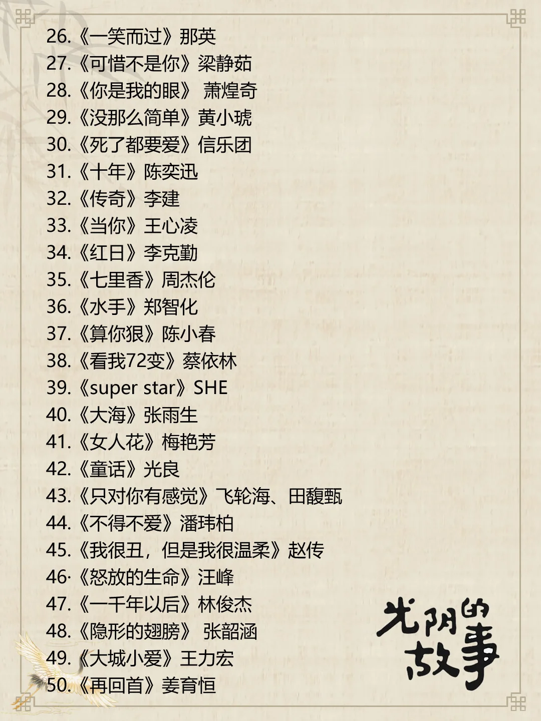 这些音乐一响,满满都是青春的回忆……