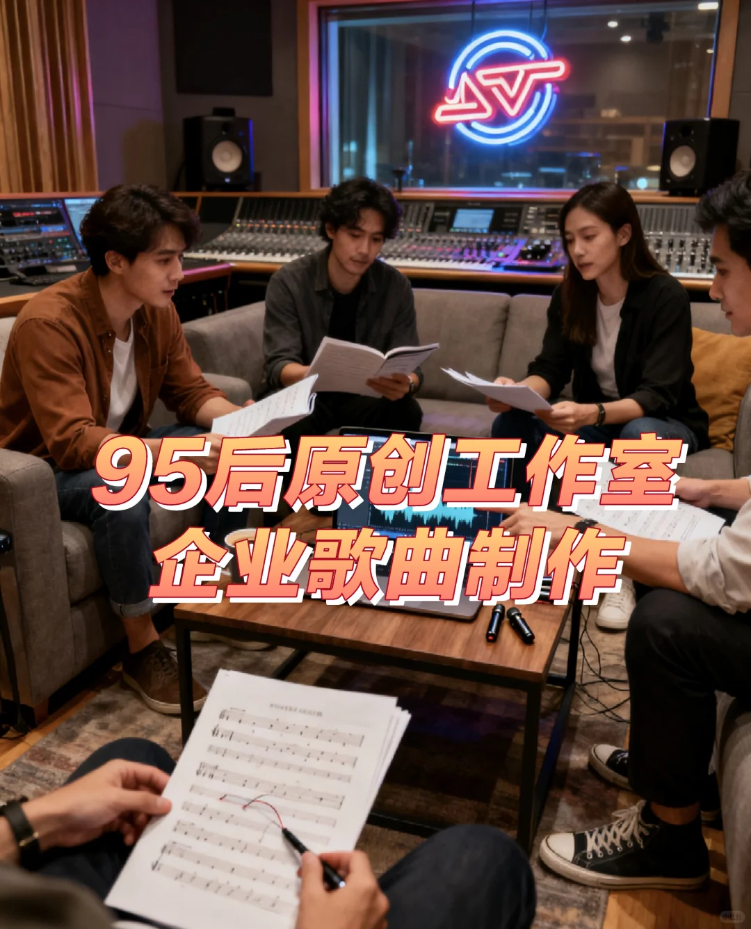 制作原创歌曲编曲打造品牌形象歌曲伴奏设计