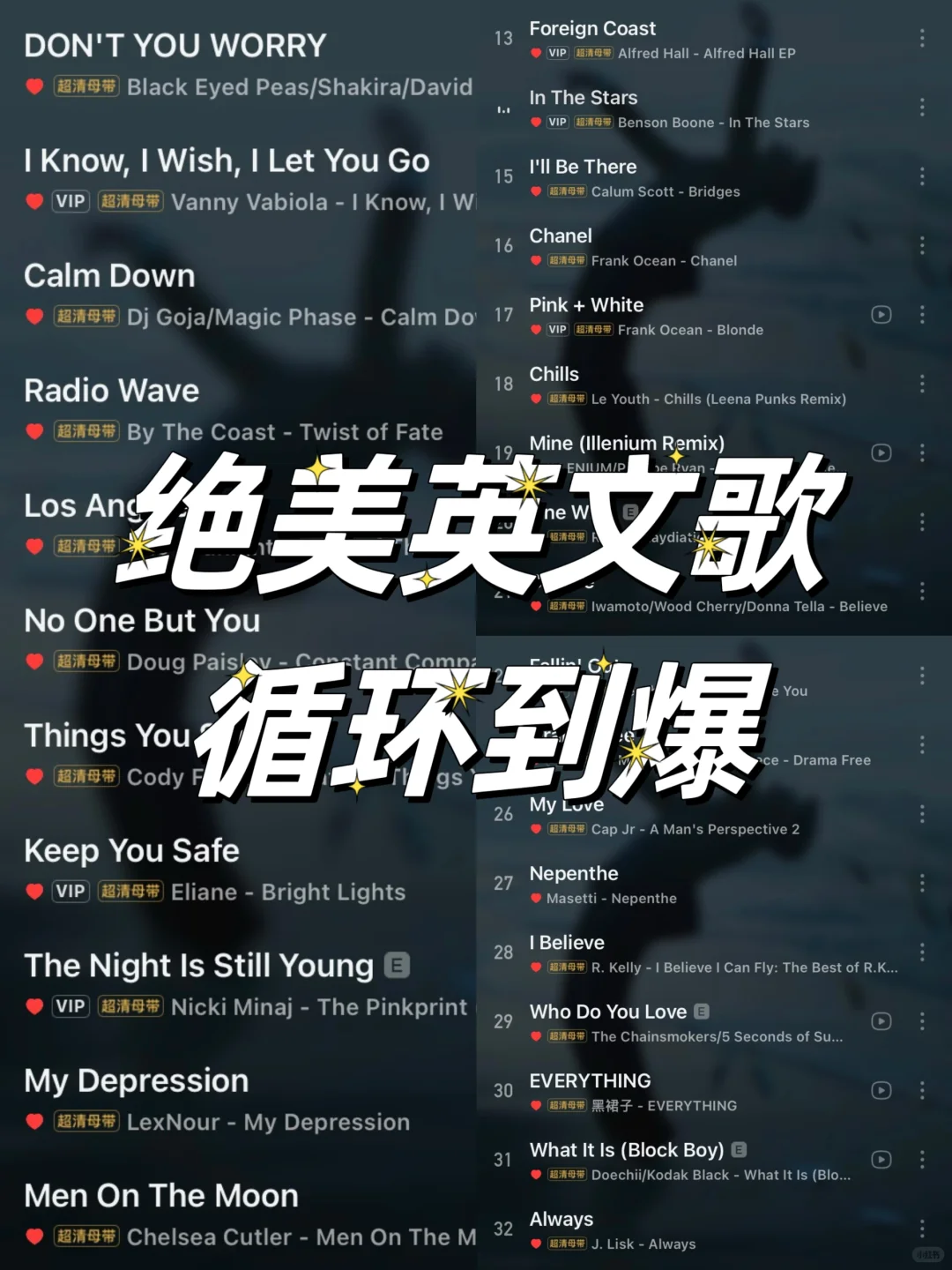 私藏英文歌｜真的真的超级爆好听❗️无限循环
