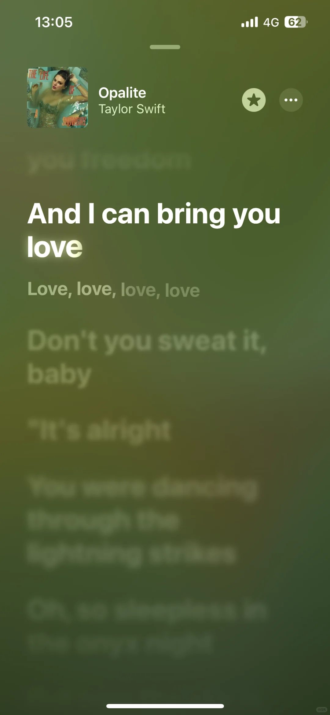 霉霉的歌总会及时给我力量