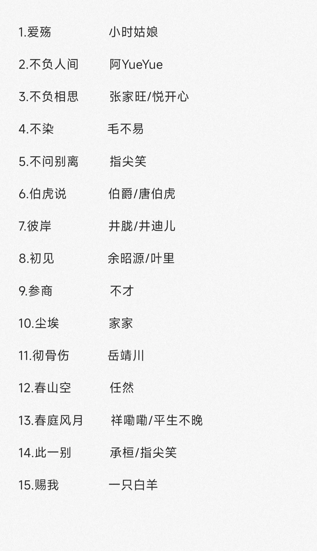 100首国风歌曲（排名不分先后）