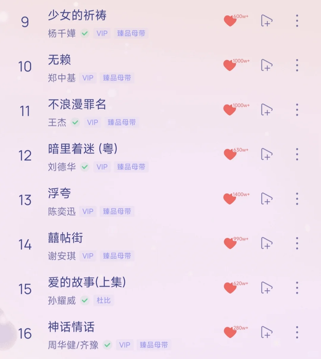 💕超好听的粤语歌