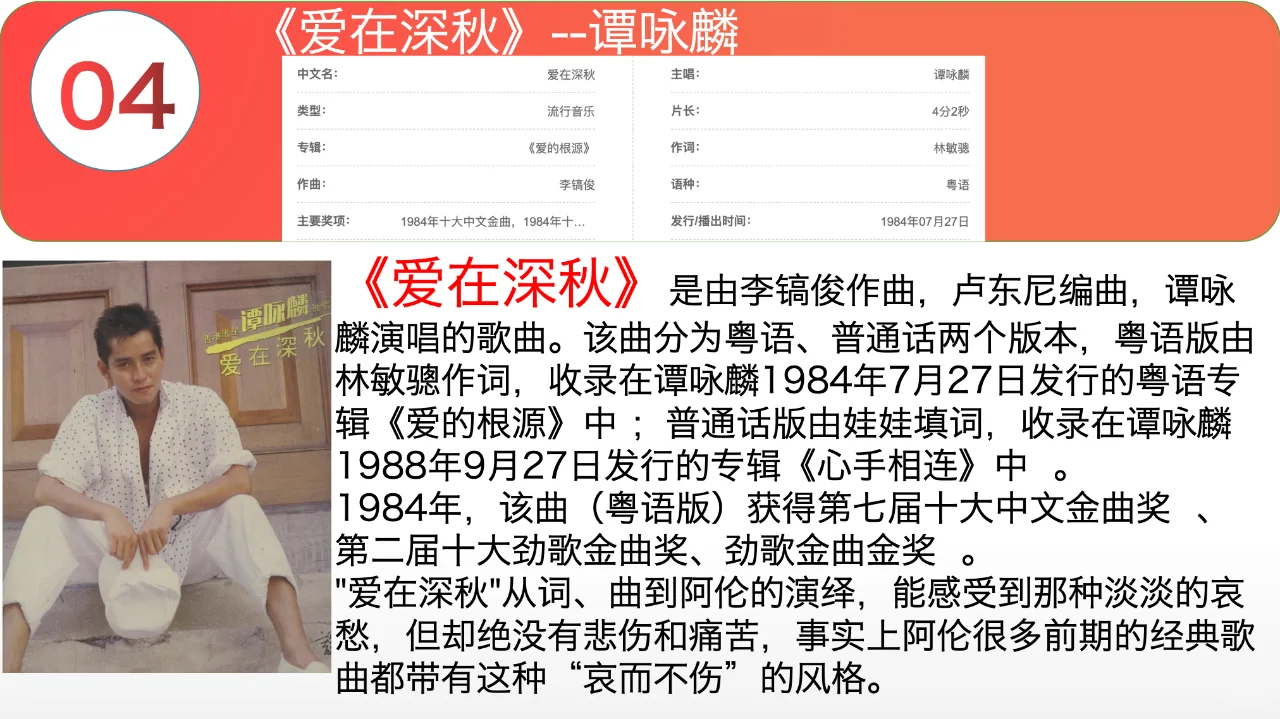 十大80年代粤语歌曲排名榜