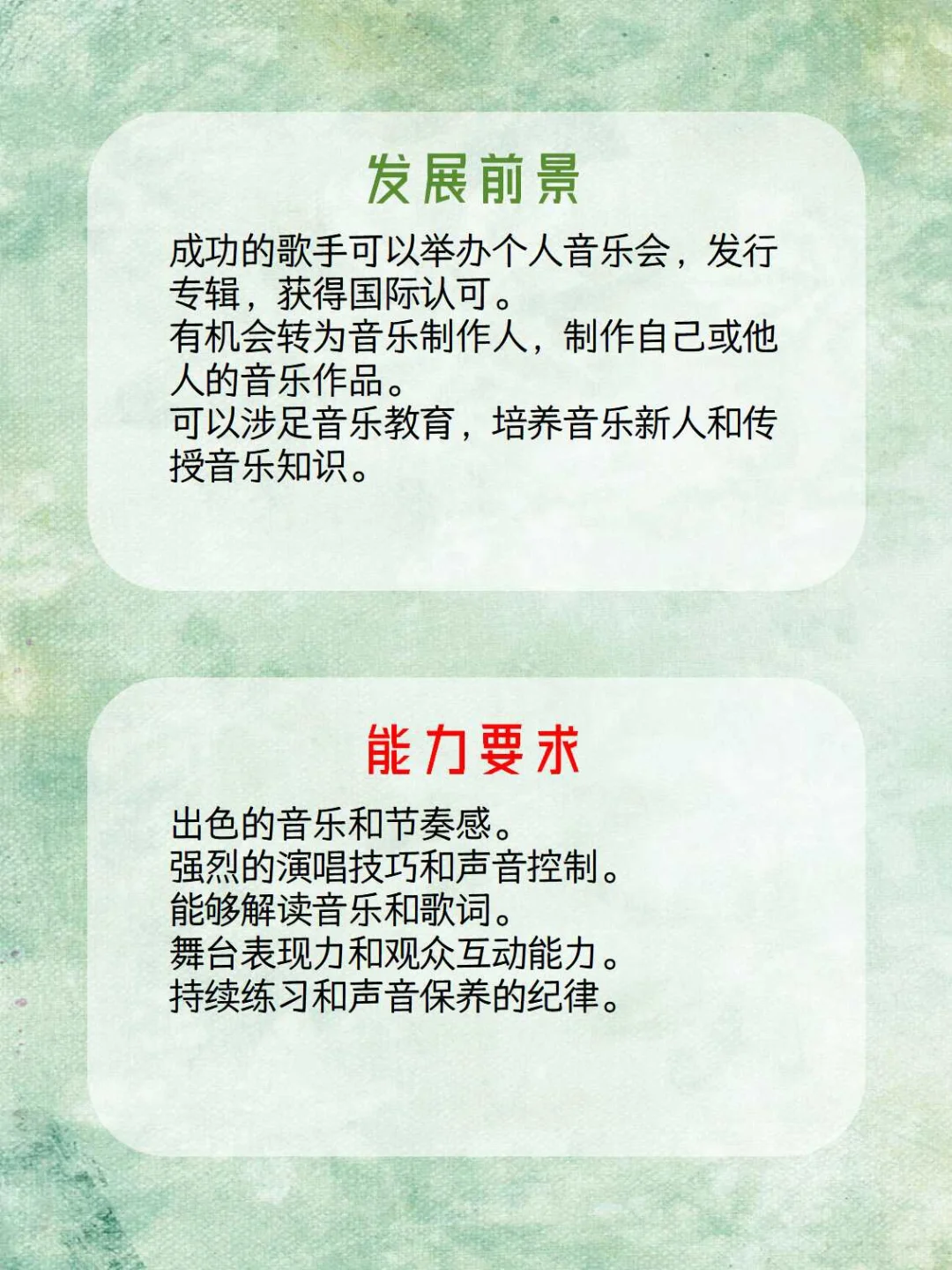 每天了解一个职业【歌手】