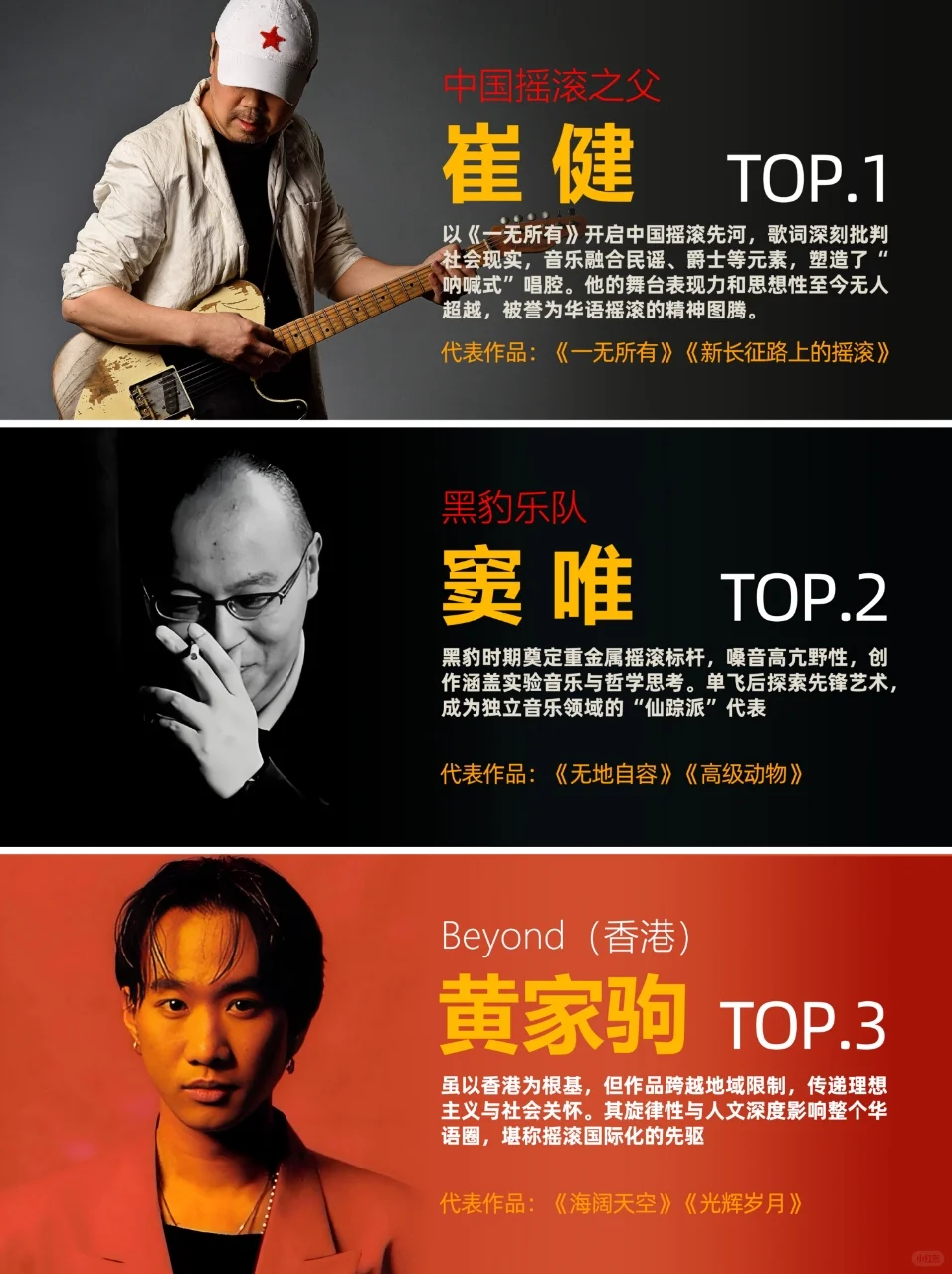 中国摇滚史上最有魅力的男主唱TOP15！！