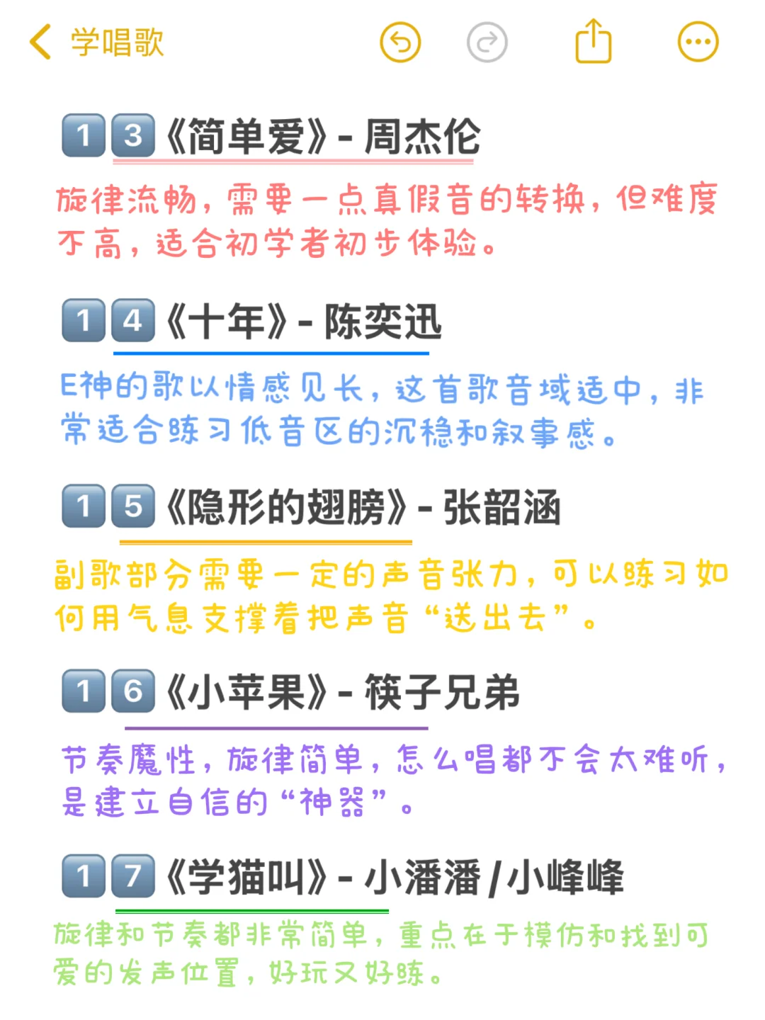 初学者也能迅速开嗓的18首《神曲》🔥
