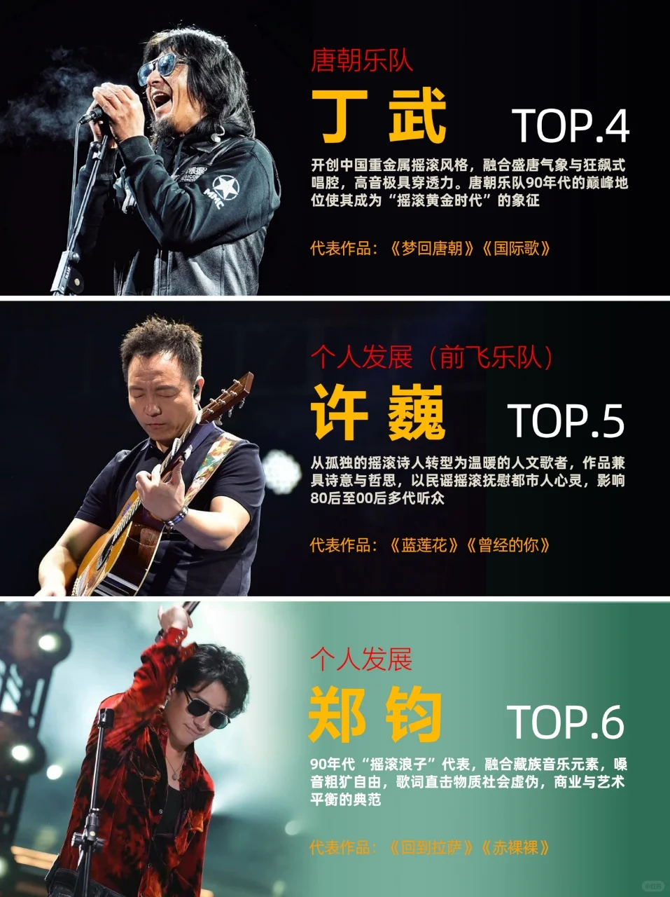 中国摇滚史上最有魅力的男主唱TOP15！！