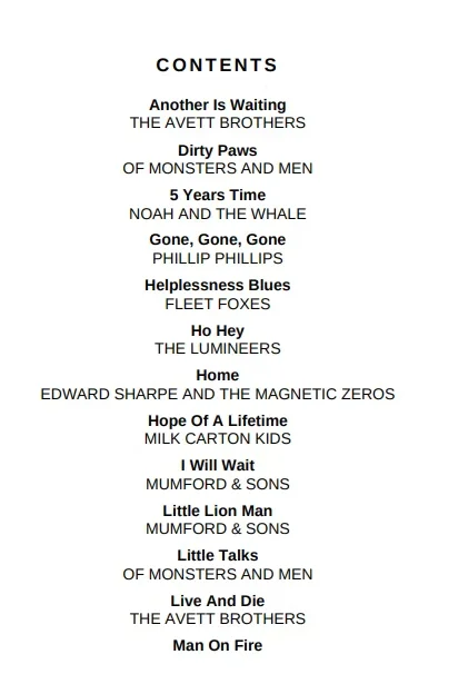 2910:《今日民谣摇滚热门歌曲》原声吉他