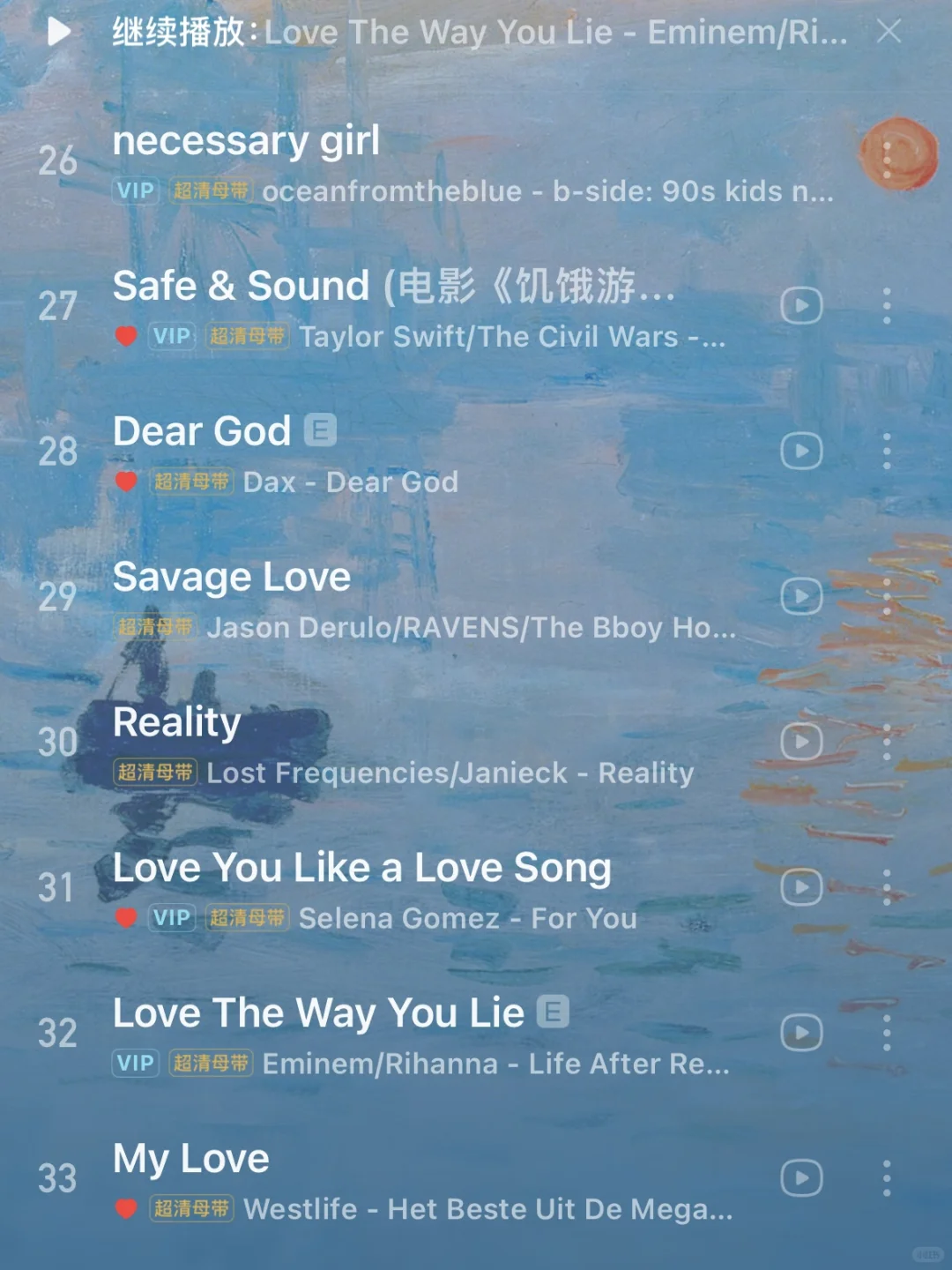 歌单推荐｜可以循环到si的英文小众歌曲