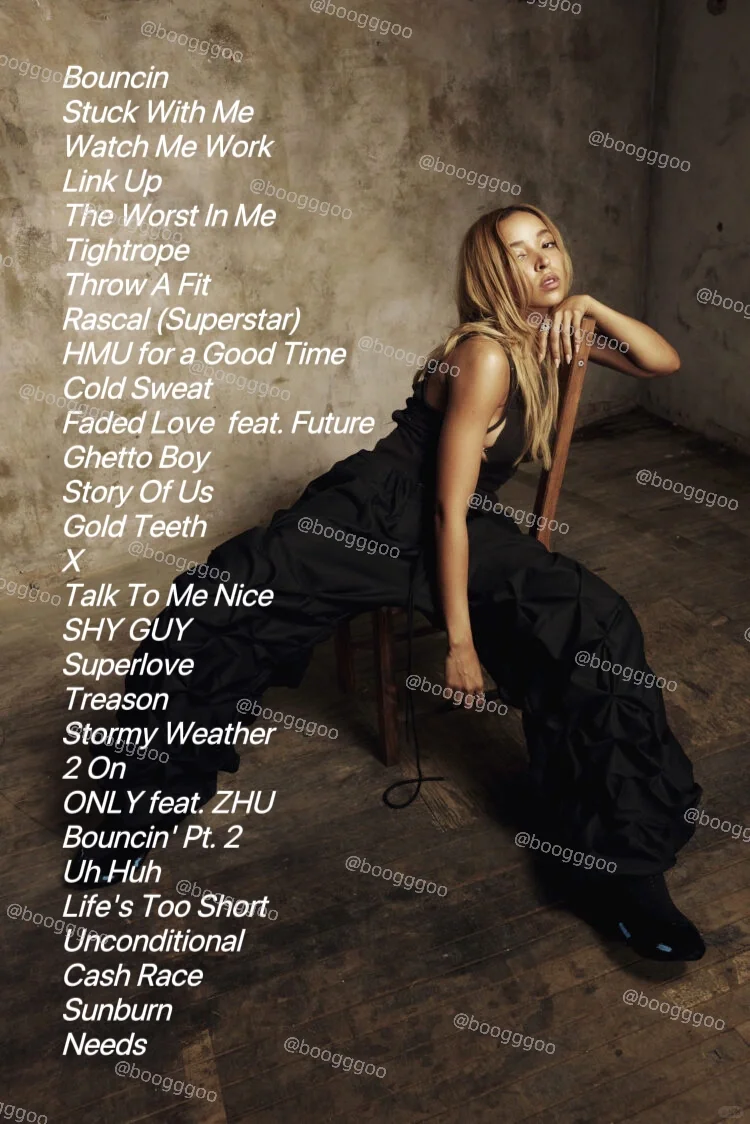 Tinashe中国巡演｜复习歌单来了！！🥰