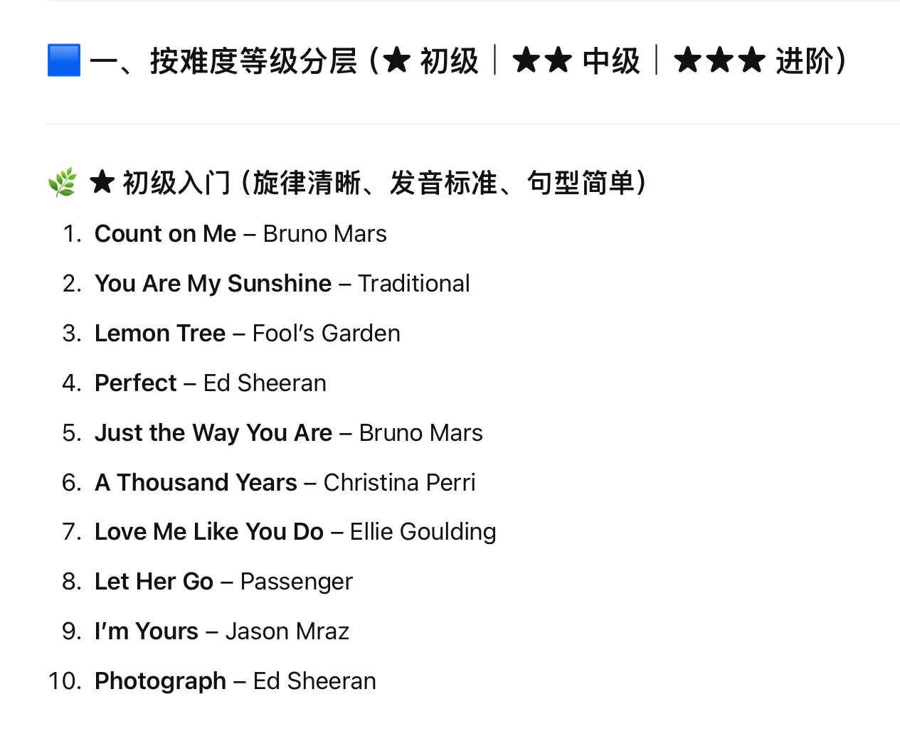 50首超适合学英文的歌曲推荐（各类风格难度）