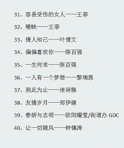 【私藏的粤语歌单2】