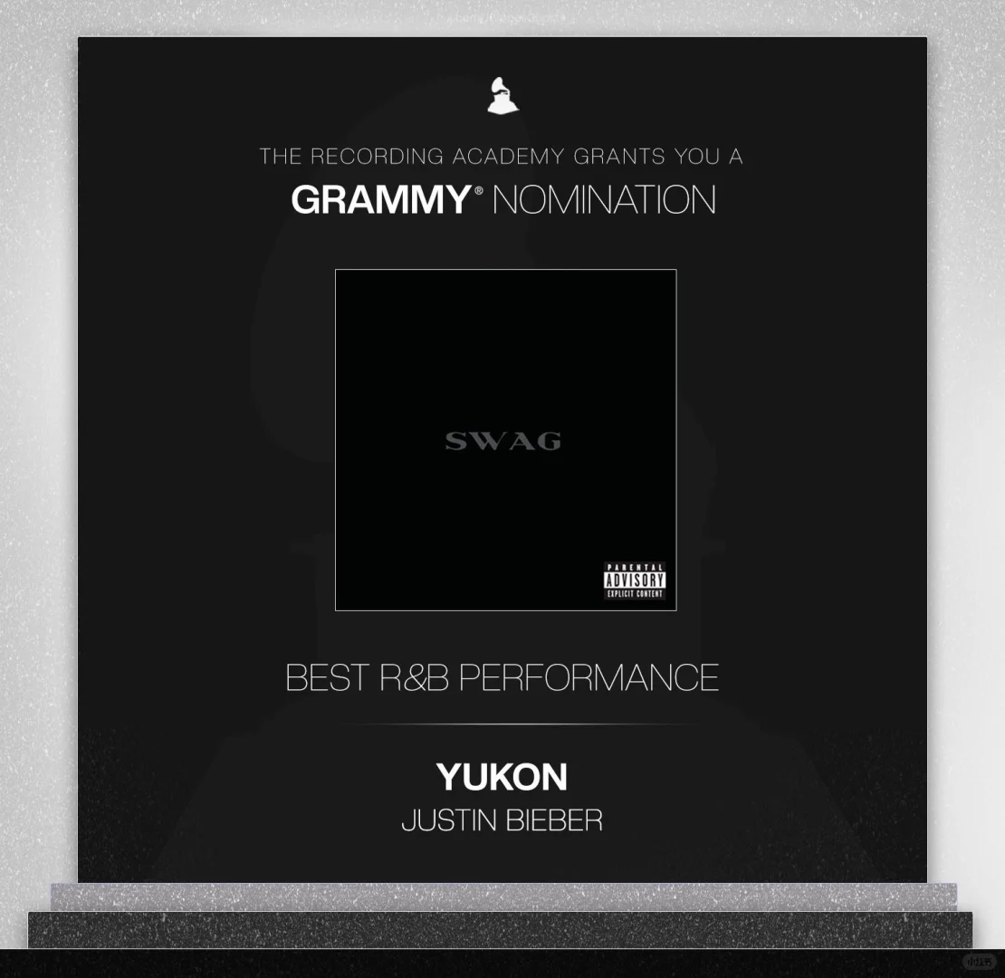 比伯在本届格莱美获四项大奖提名