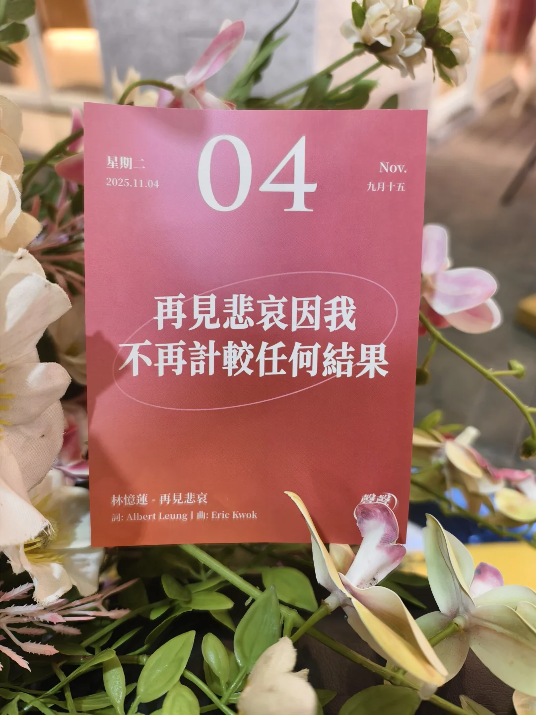 “再見悲哀因我不再計較任何結果”｜林忆莲