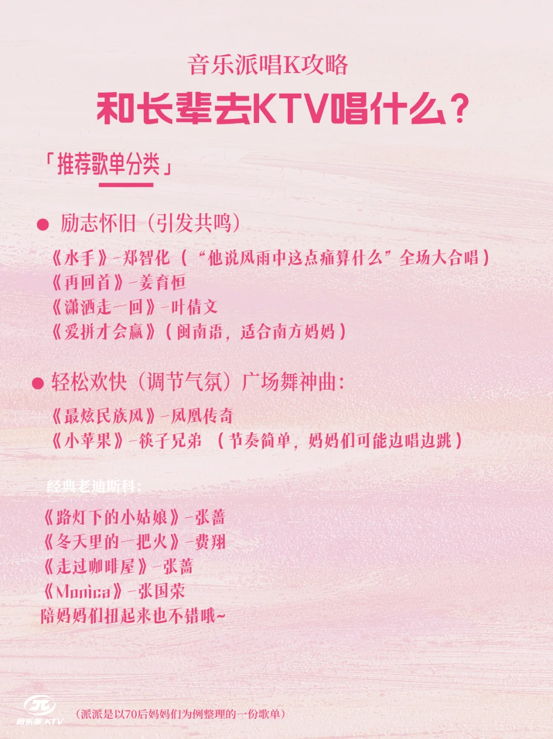 如何给妈妈辈点歌不出错|音乐派唱K攻略