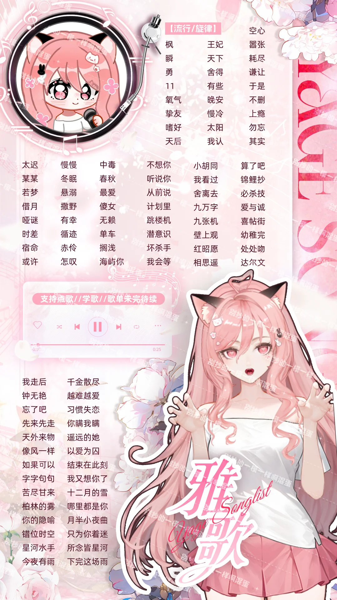 【定制歌单】定制歌单展示