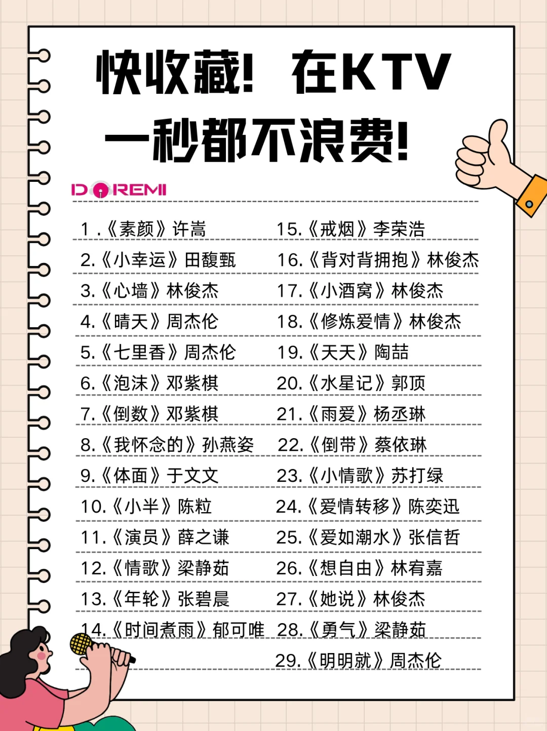 71首KTV神级歌单｜包厢秒变演唱会现场！