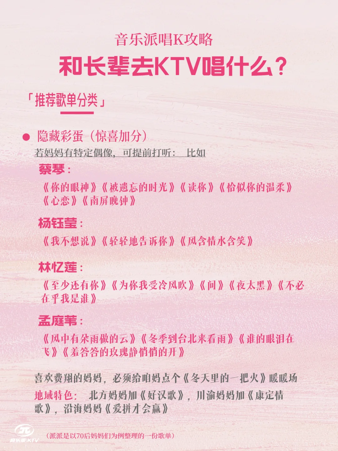 如何给妈妈辈点歌不出错|音乐派唱K攻略