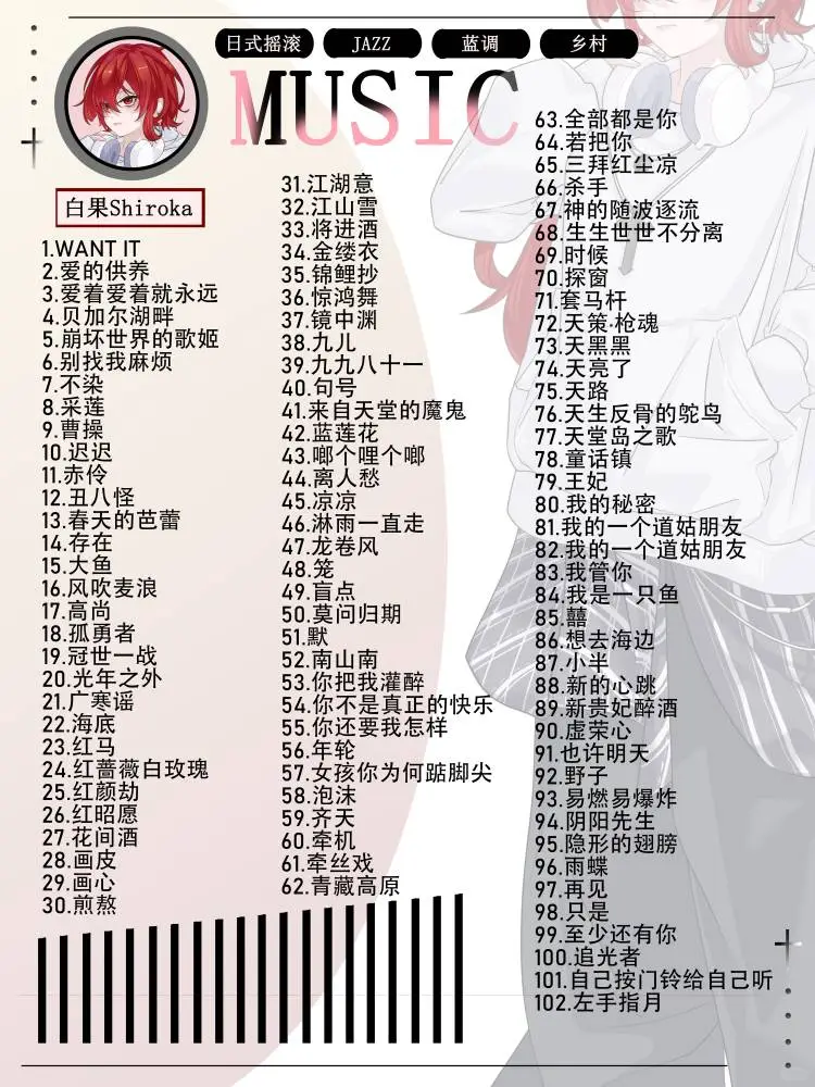 歌单！无限更新中～