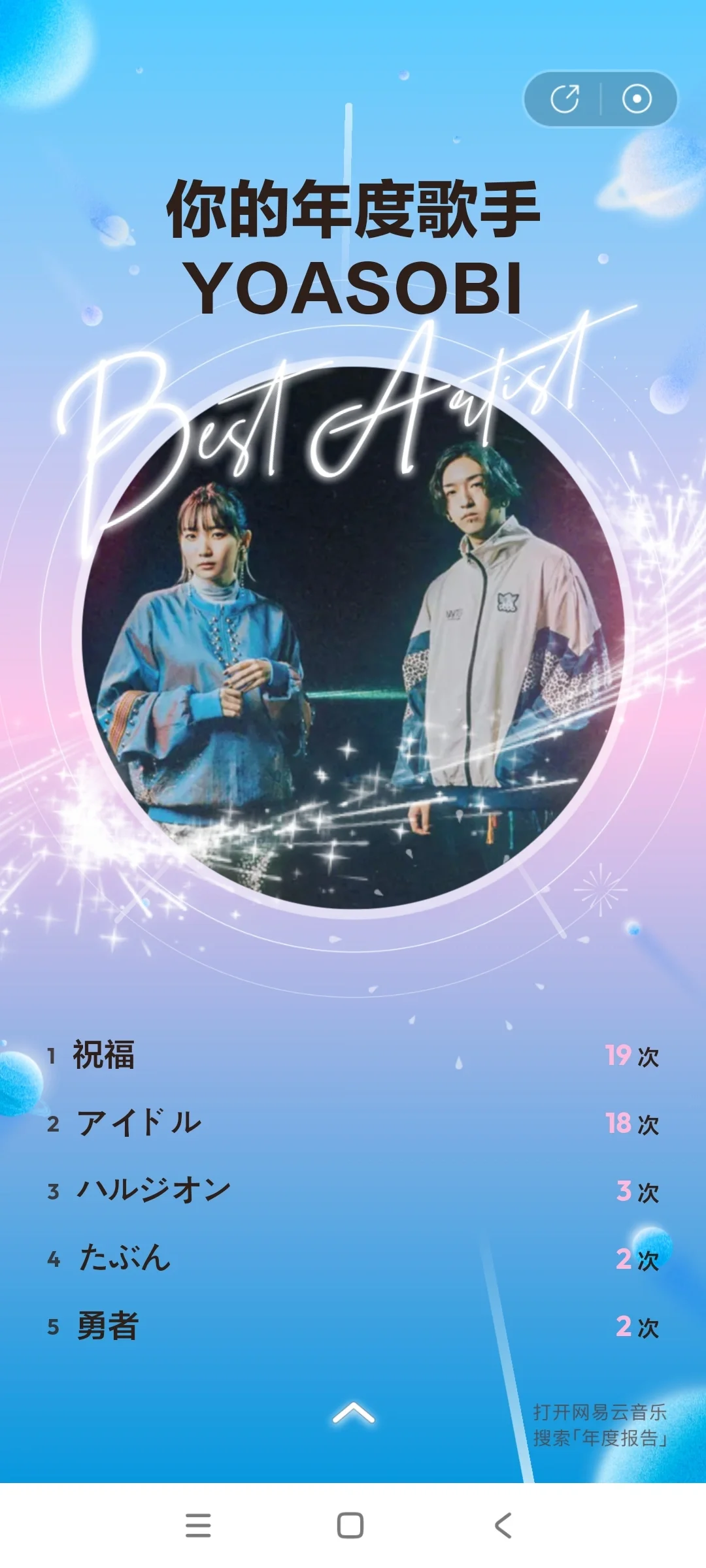 老二次元今年的年度歌单