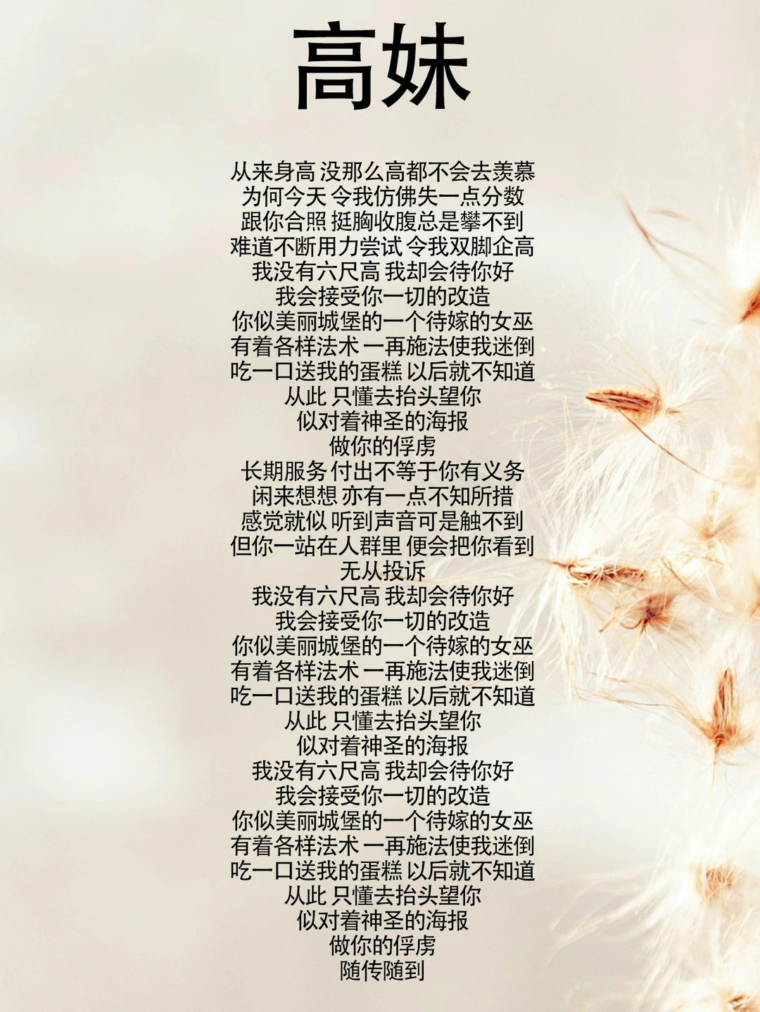 《高妹》李克勤 歌词及背后的故事