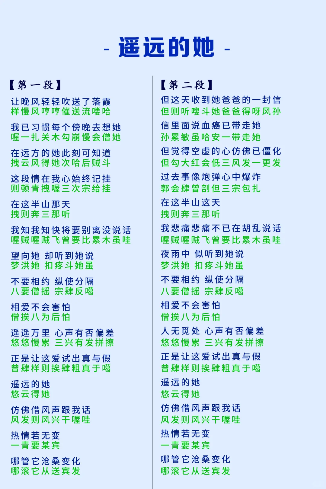 《遥远的她》粤语中文完整版