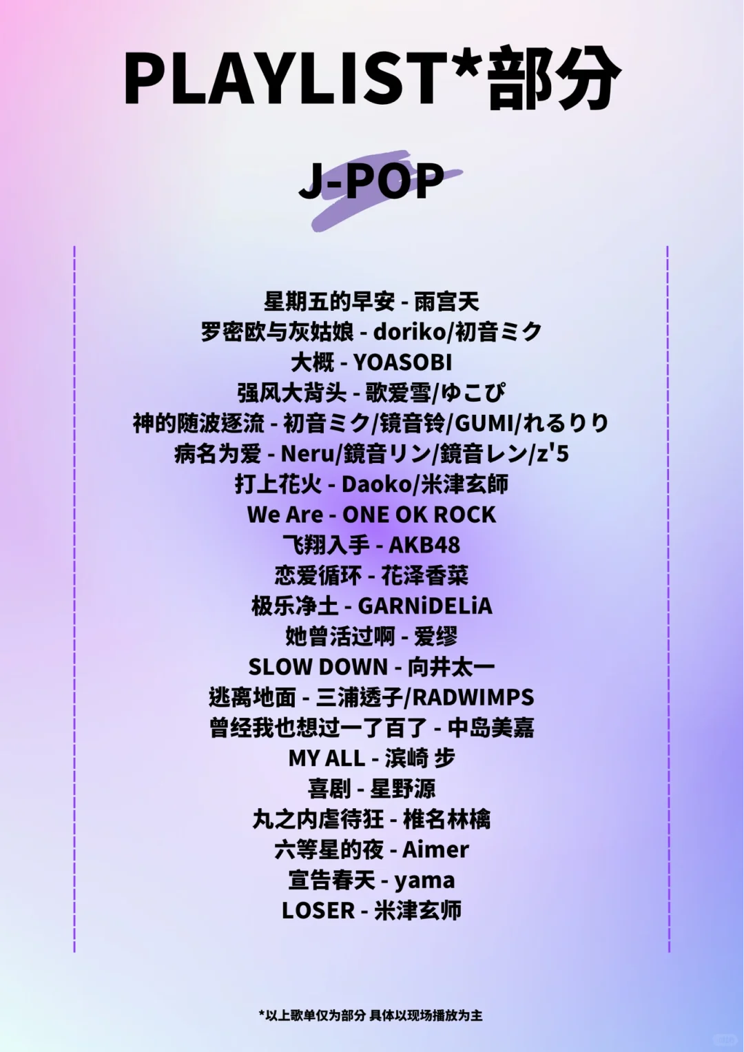 9.29｜来分享一下你的「二次元」歌单吧🙌🏻