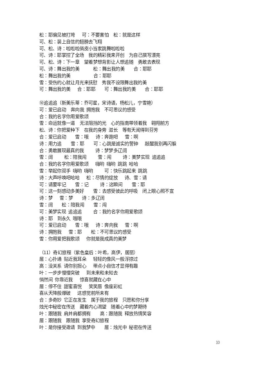 菲梦少女歌曲集