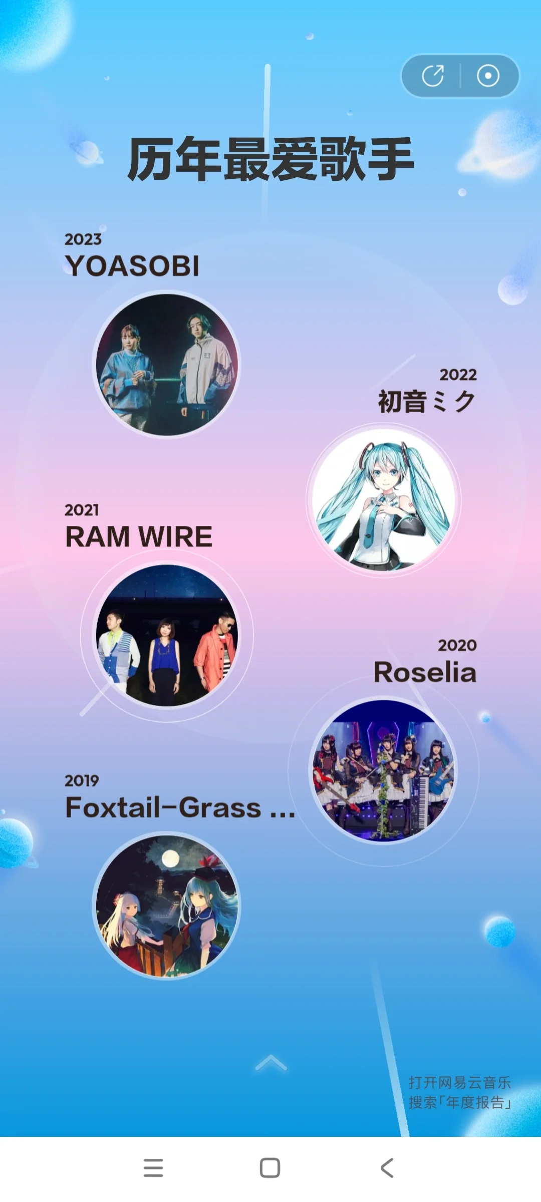 老二次元今年的年度歌单