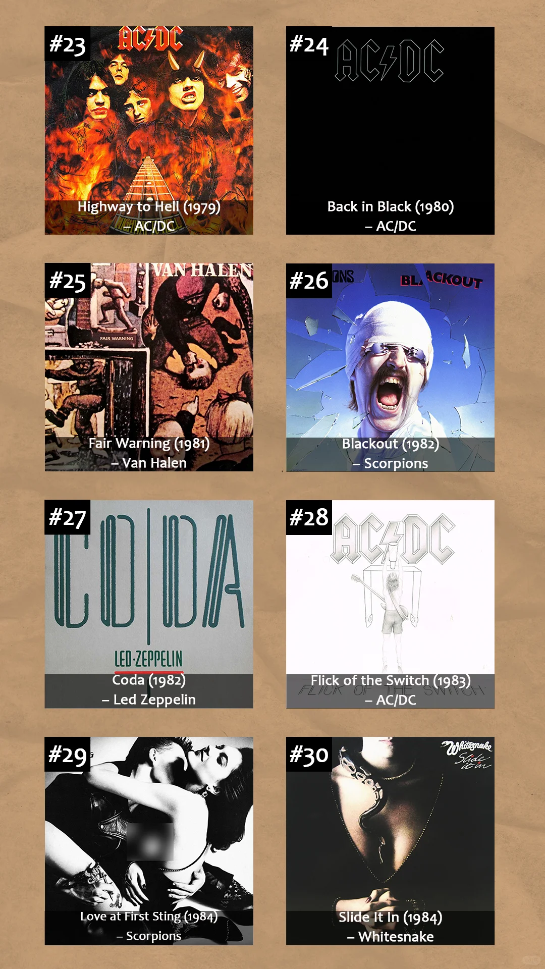 摇滚史上最佳硬摇滚专辑