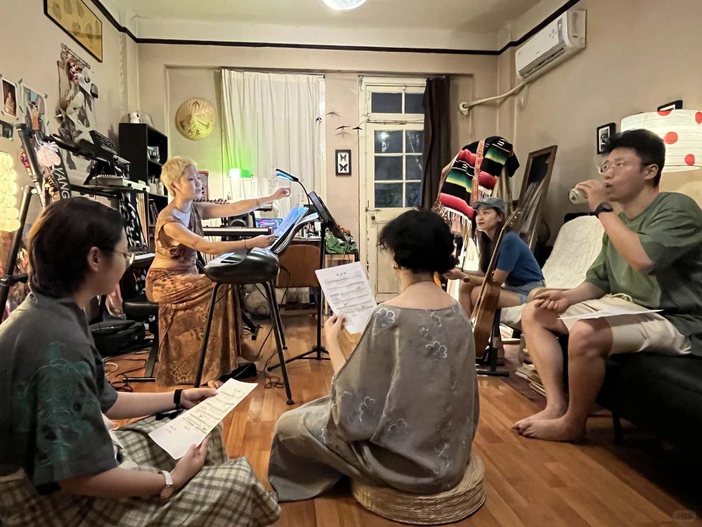 和唱歌搭子在音乐人家里体验唱诗班🎶