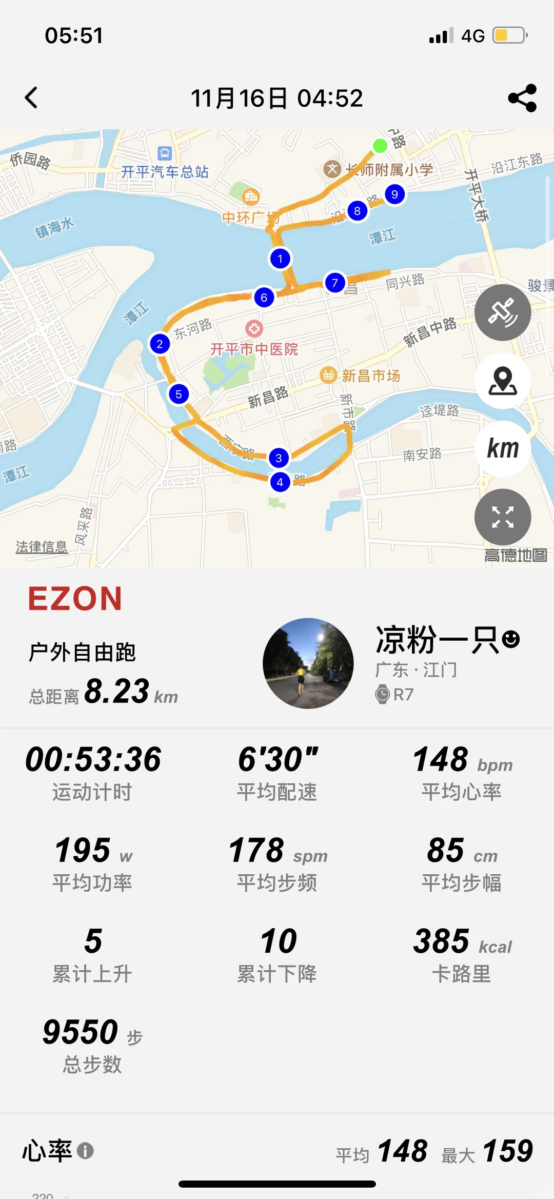 完成✅晨跑1080次