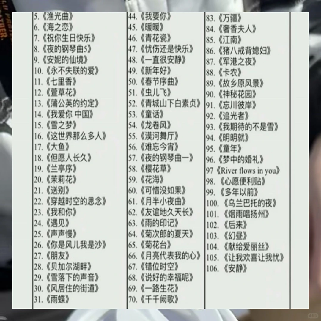 106首流行钢琴简谱🎵双手伴奏超实用