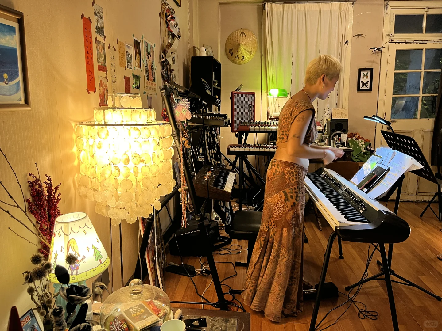 和唱歌搭子在音乐人家里体验唱诗班🎶