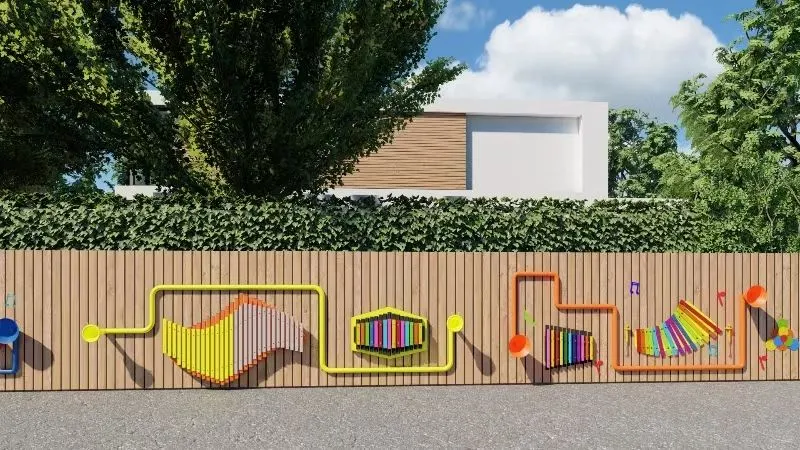 🎵超酷户外音乐墙，开启孩子音乐启蒙之旅