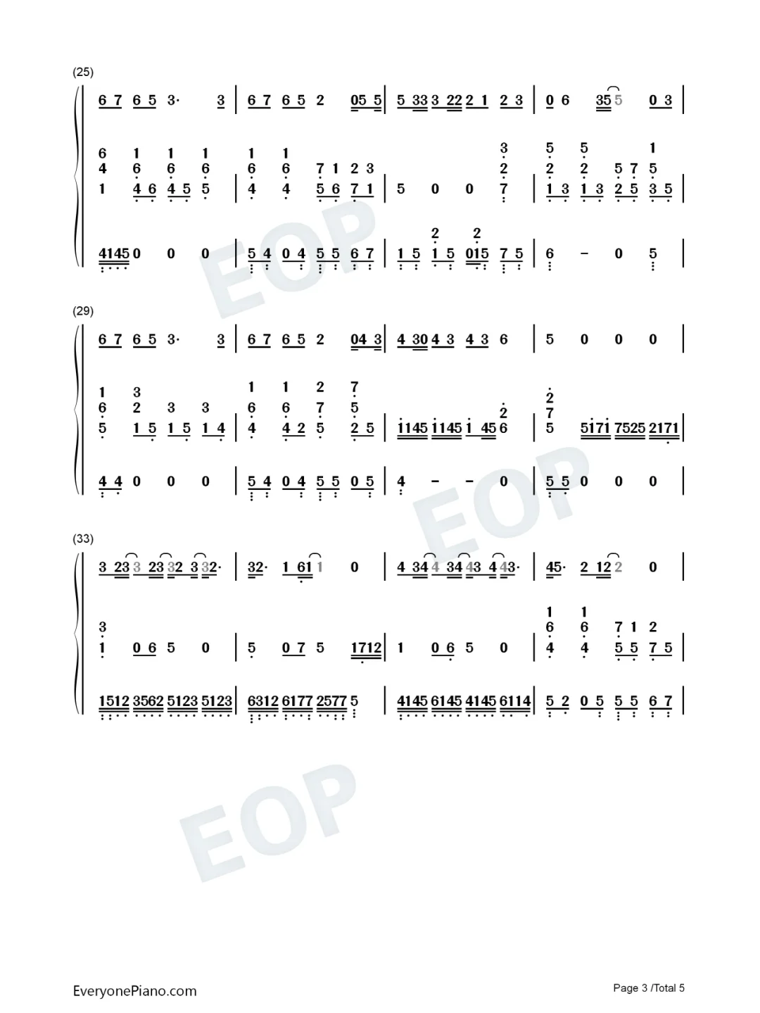 温柔-弹唱谱-五月天五线谱+简谱