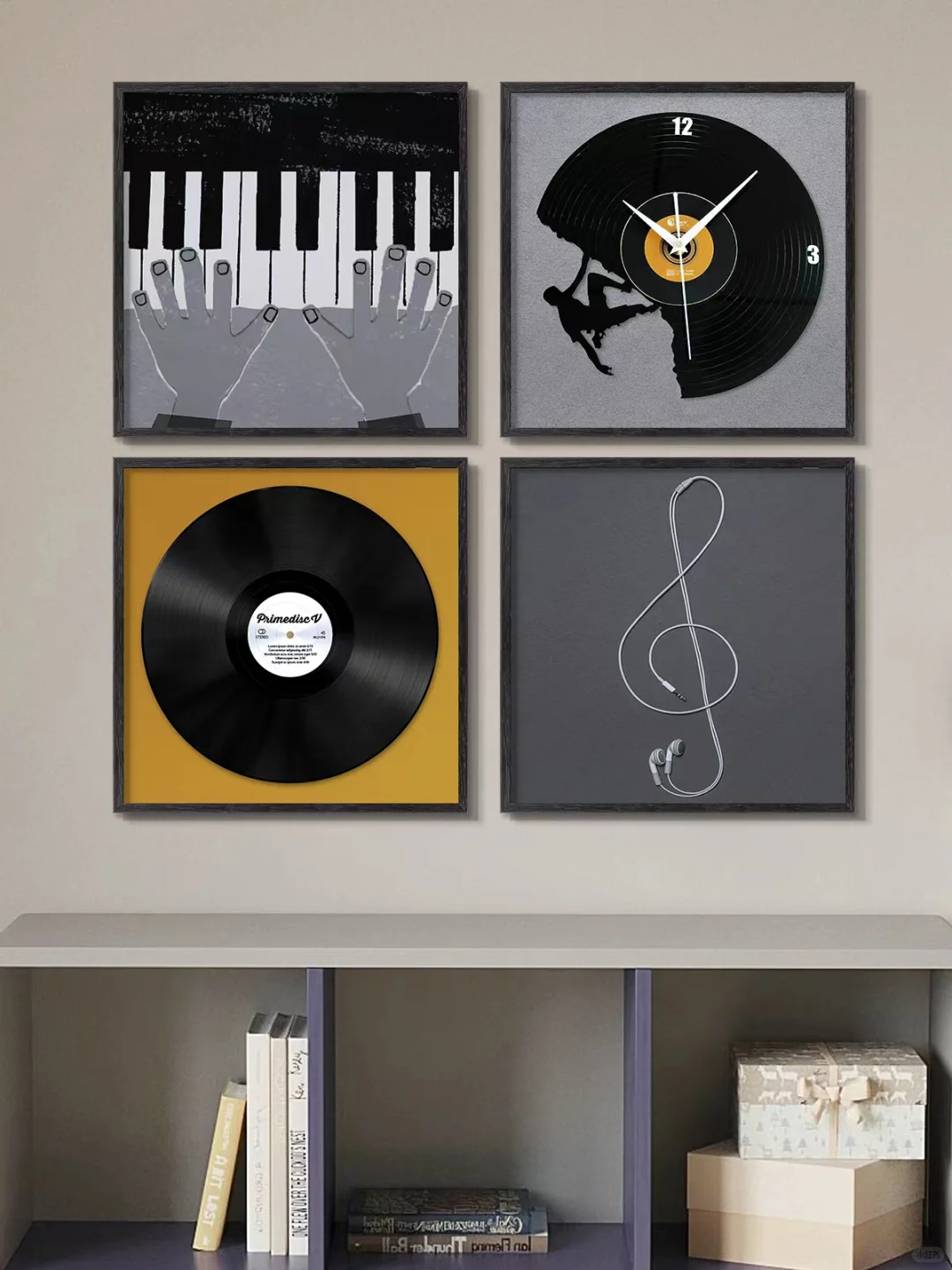 这组音乐主题装饰画真是氛围感神器！🎵