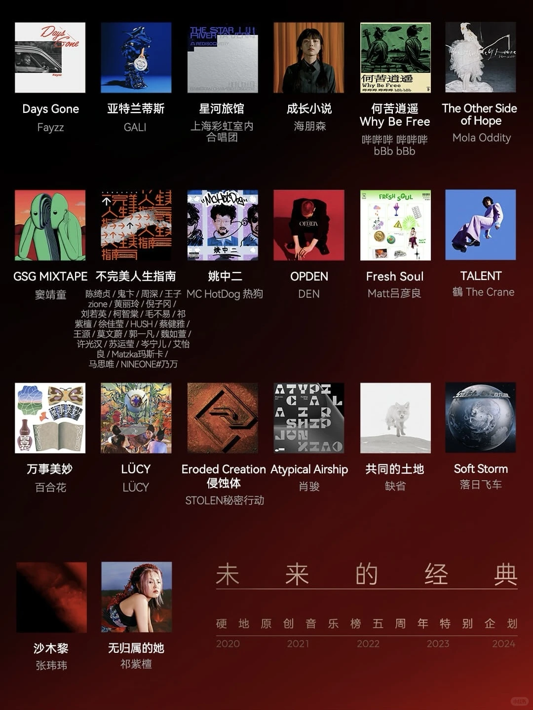 2020年代至今华语原创专辑50佳