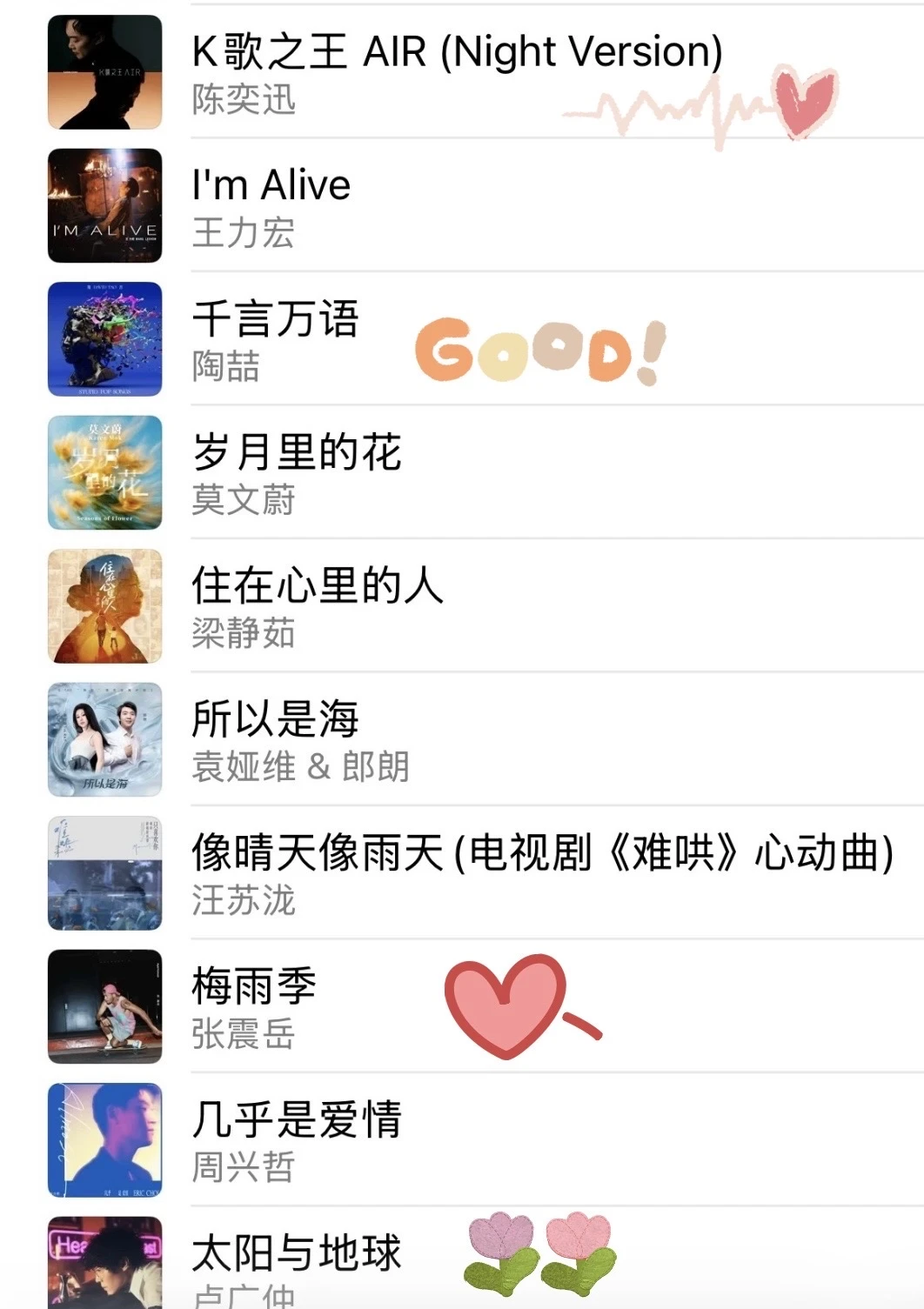 Apple music2025国语流行年度最佳