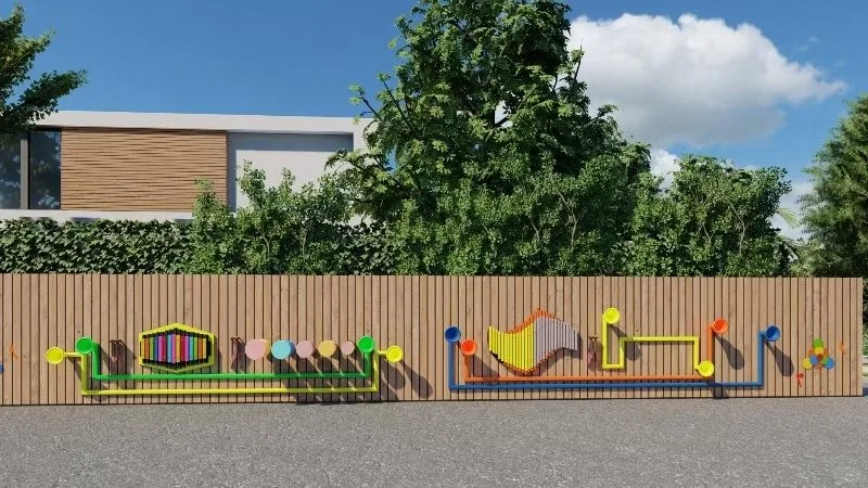 🎵超酷户外音乐墙，开启孩子音乐启蒙之旅