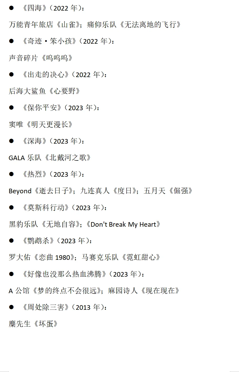 国产电影里的摇滚配乐，你都听出来了吗？