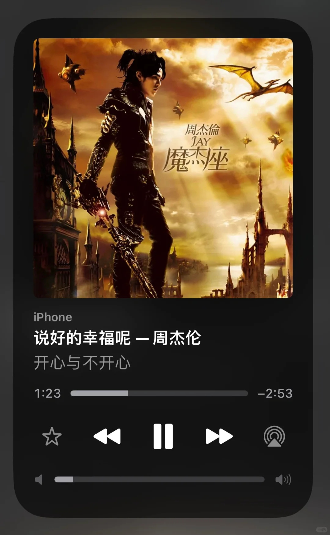 周杰伦喜爱曲个人向